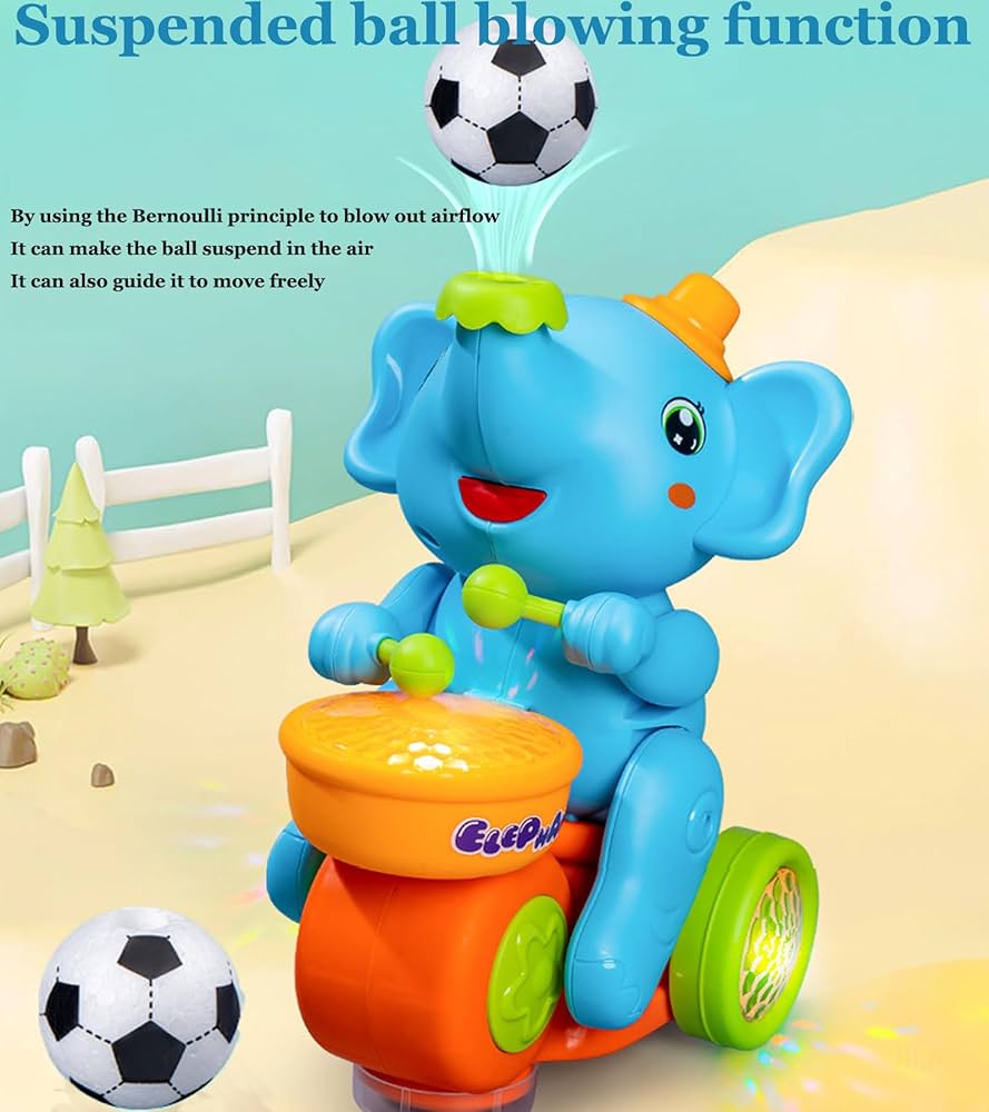 Elephant Football Toy with soccer ball